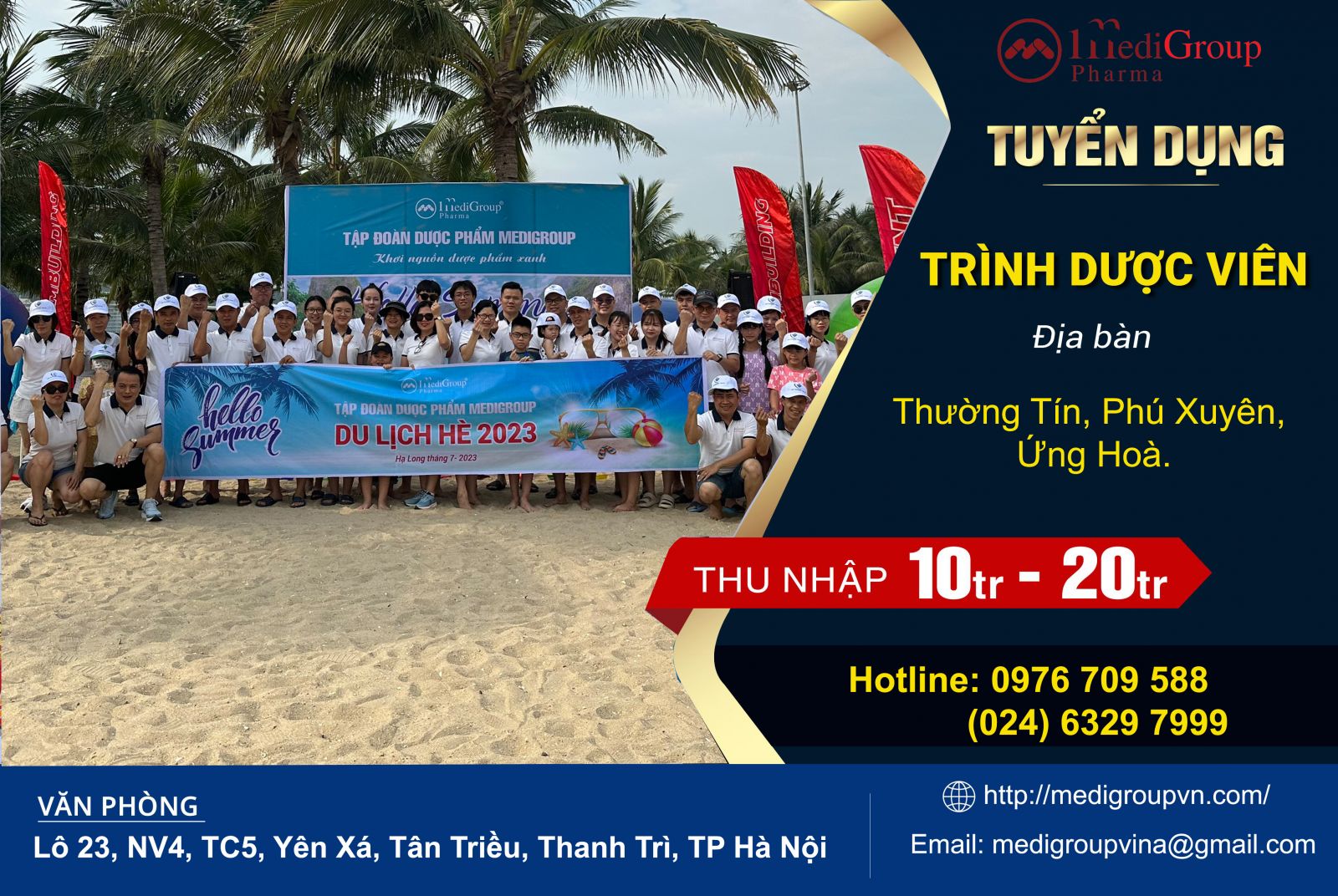 tuyển dụng trình dược viên hà nội