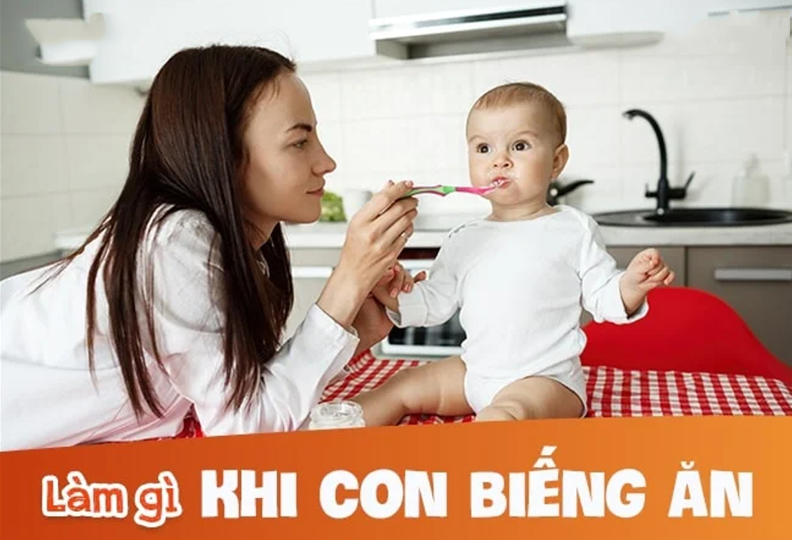 Trẻ biếng ăn do đâu? Giải pháp cho mẹ giúp bé ngon miệng, tăng sức đề kháng.